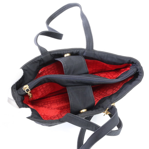 Christian Dior Cannage Tote Bag Navy - Picture 12 of 15